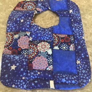NWOT. Hand Crafted Quilted Reversible Baby  Bib $12 ea. or 3/$25